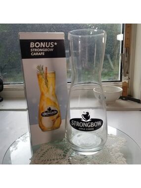 Strongbow Carafe Pitcher Apple Cider Glass New in Box 660 ml